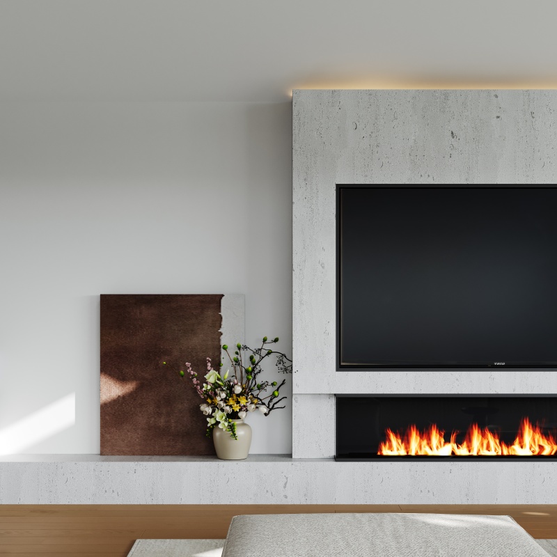 Firefly Design fireplace detail